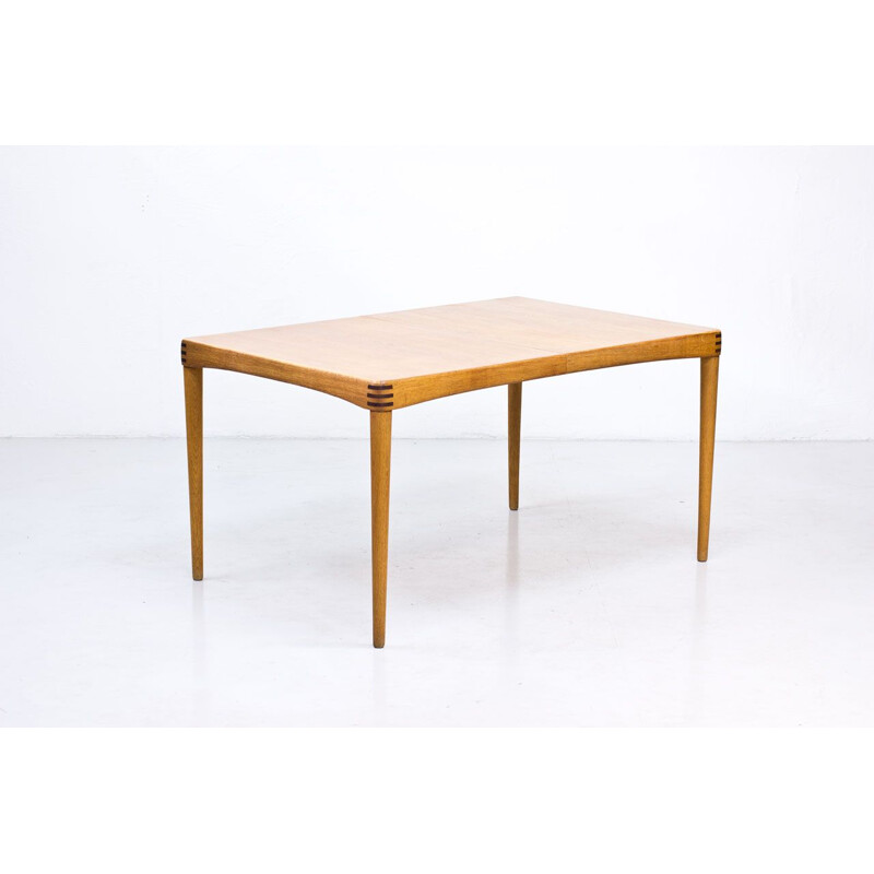 Vintage Dining Table Extendable in Oak by H.W. Klein for Bramin, Denmark, 1960s