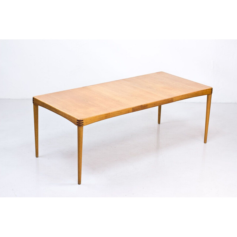 Vintage Dining Table Extendable in Oak by H.W. Klein for Bramin, Denmark, 1960s