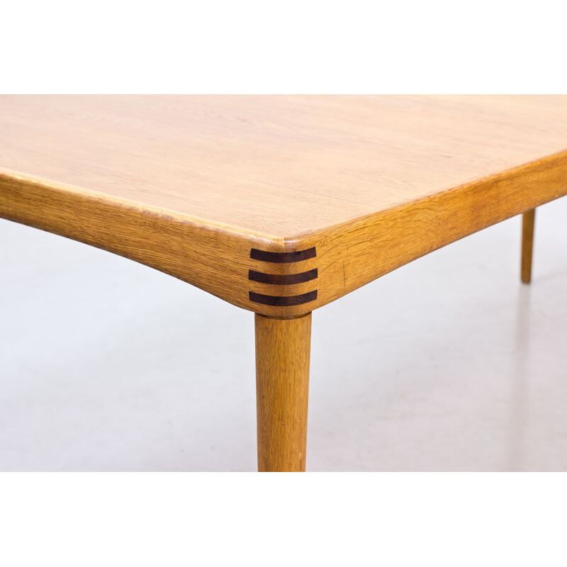 Vintage Dining Table Extendable in Oak by H.W. Klein for Bramin, Denmark, 1960s