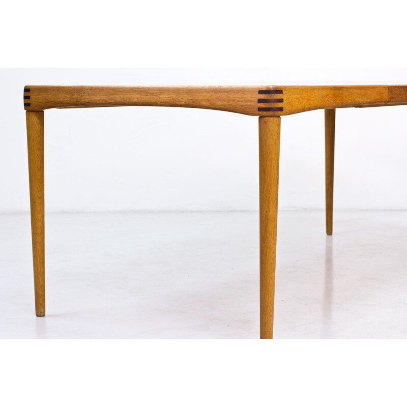 Vintage Dining Table Extendable in Oak by H.W. Klein for Bramin, Denmark, 1960s