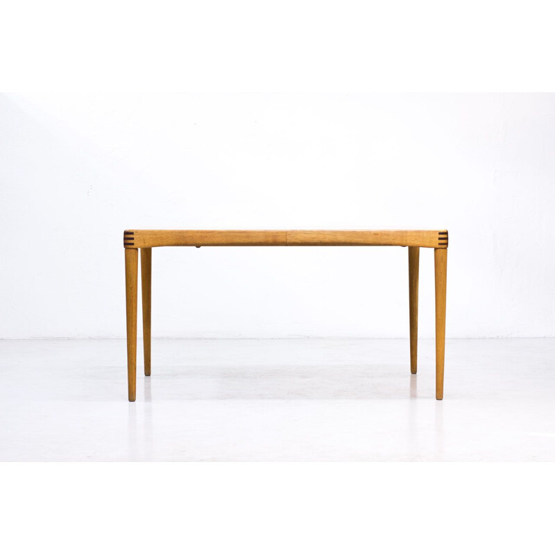 Vintage Dining Table Extendable in Oak by H.W. Klein for Bramin, Denmark, 1960s