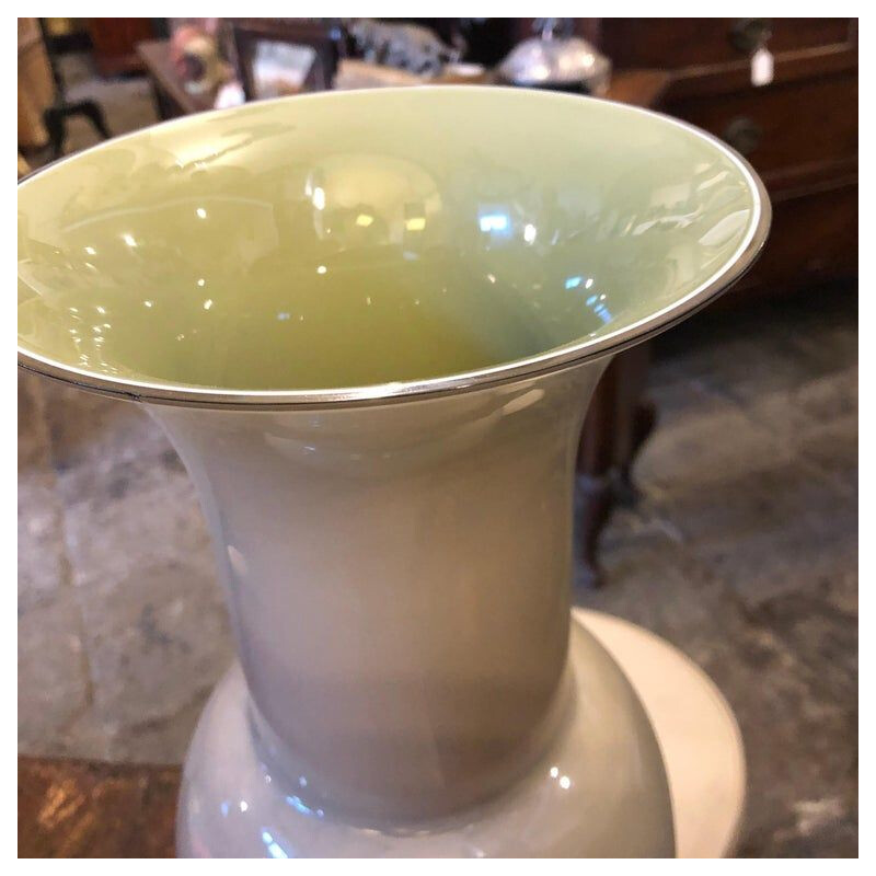 Vase vintage Aureliano Toso en verre de Murano, 2000