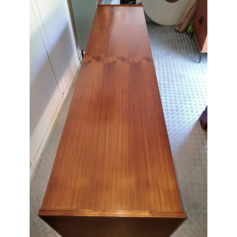 Vintage teak and ceramic sideboard, 1960s