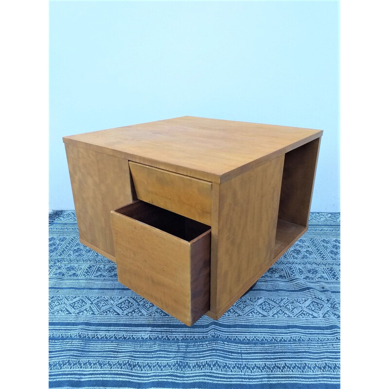 Vintage "cube" coffee table or storage furniture 70s