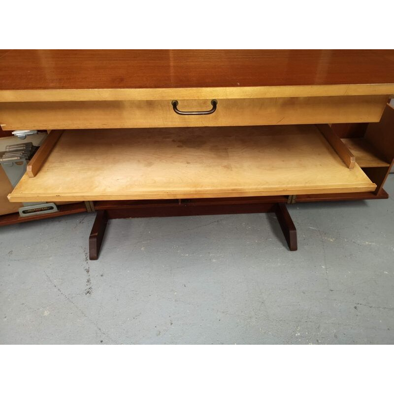 Vintage desk box in teak 1970s