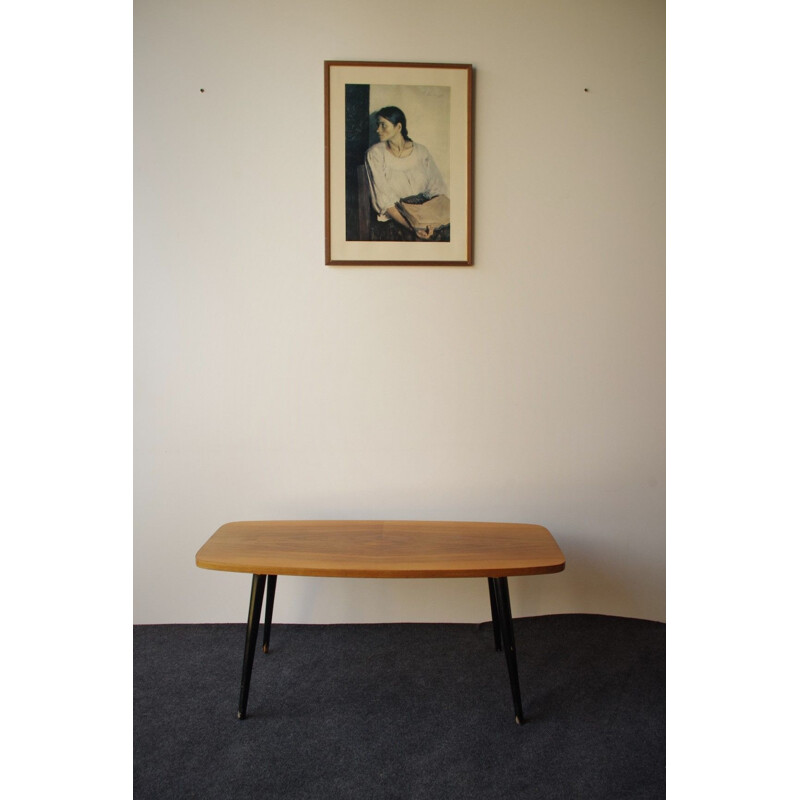 Vintage coffee table in wood 1970s