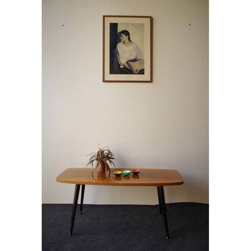 Vintage coffee table in wood 1970s