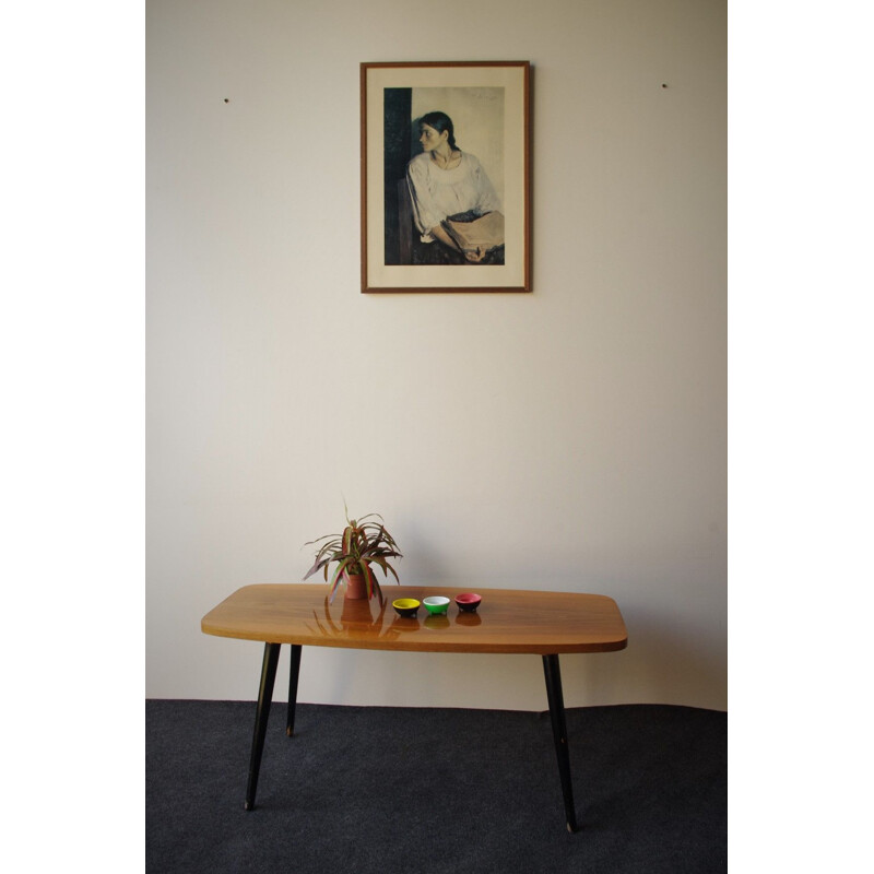 Vintage coffee table in wood 1970s