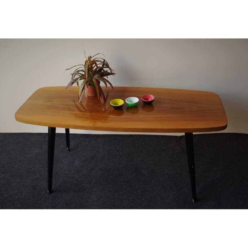 Vintage coffee table in wood 1970s