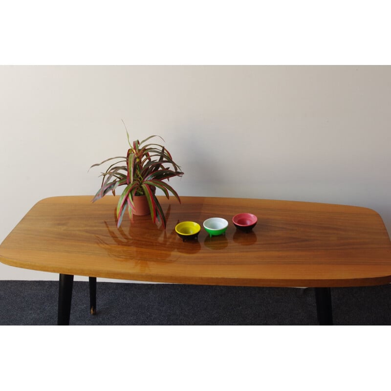 Vintage coffee table in wood 1970s