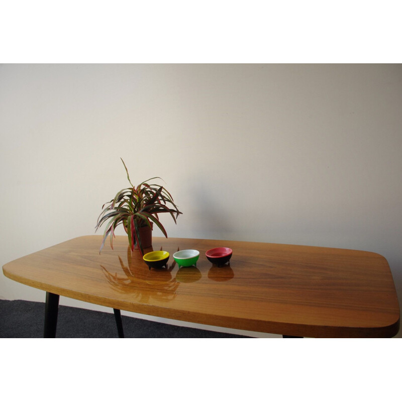 Vintage coffee table in wood 1970s