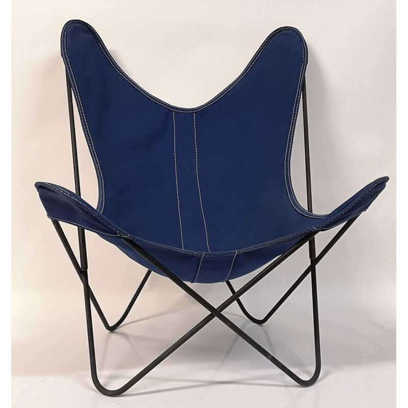 Paire de fauteuils vintage Butterfly AA pour Airborne en métal 1960