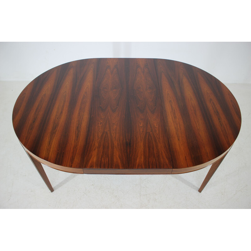 Vintage extendable table for Haslev Møbelsnedkeri in rosewood 1960s