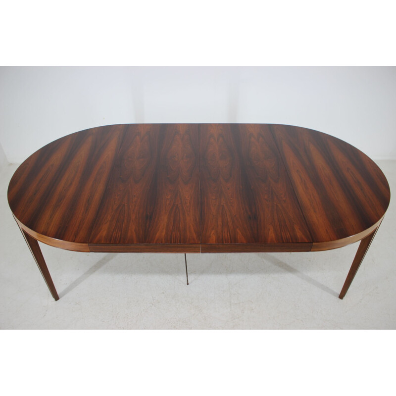 Vintage extendable table for Haslev Møbelsnedkeri in rosewood 1960s