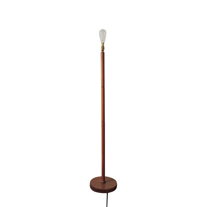 Teak vintage floor lamp, 1950s