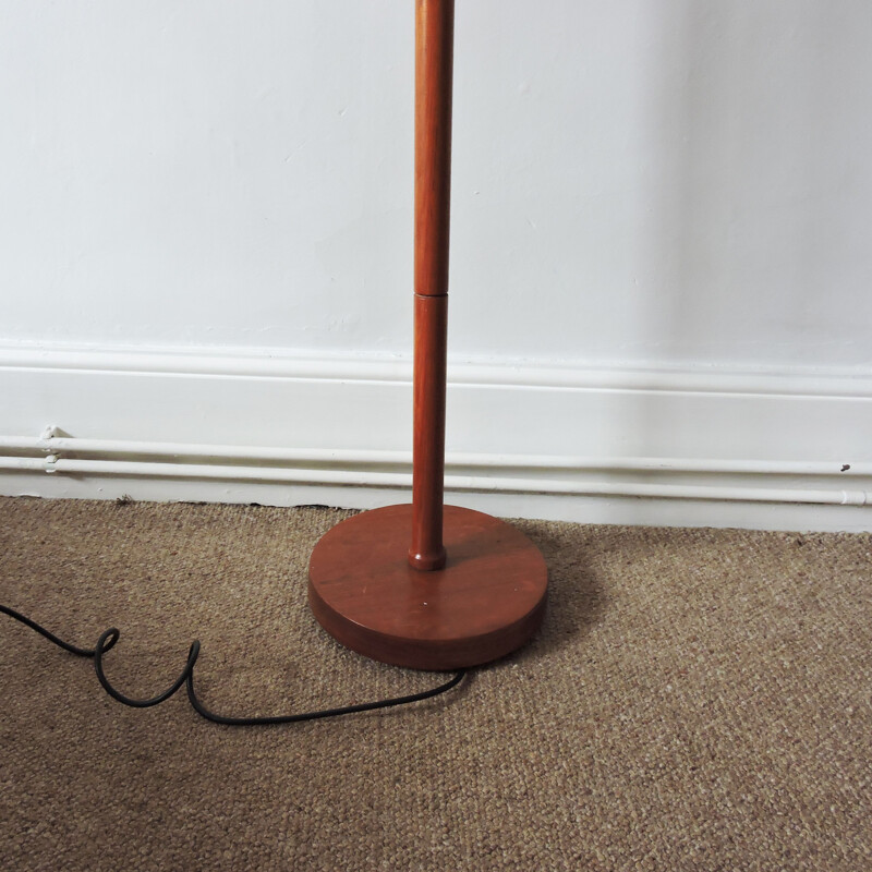 Teak vintage floor lamp, 1950s