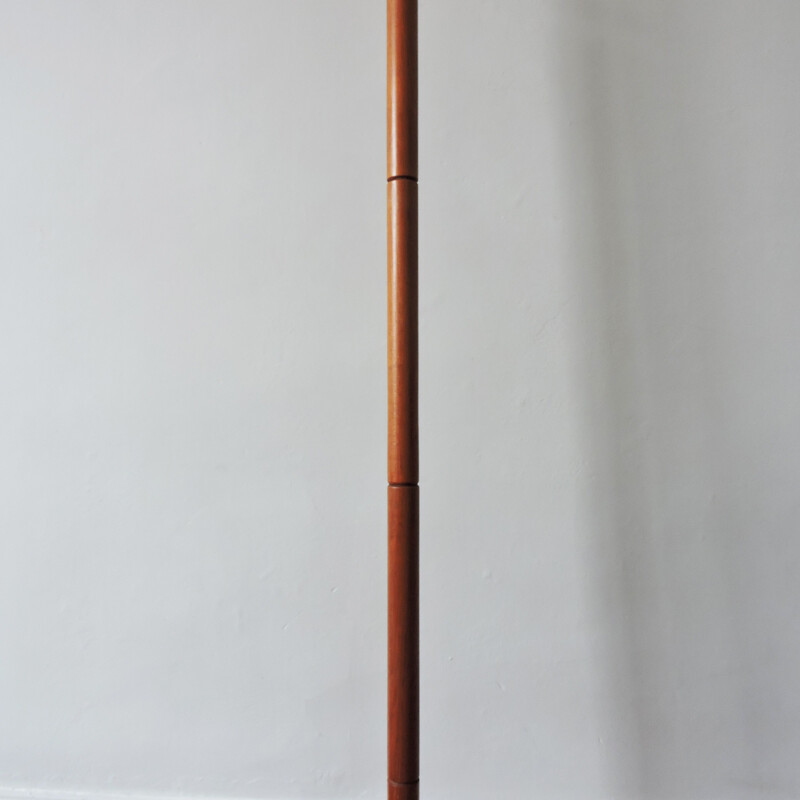 Teak vintage floor lamp, 1950s