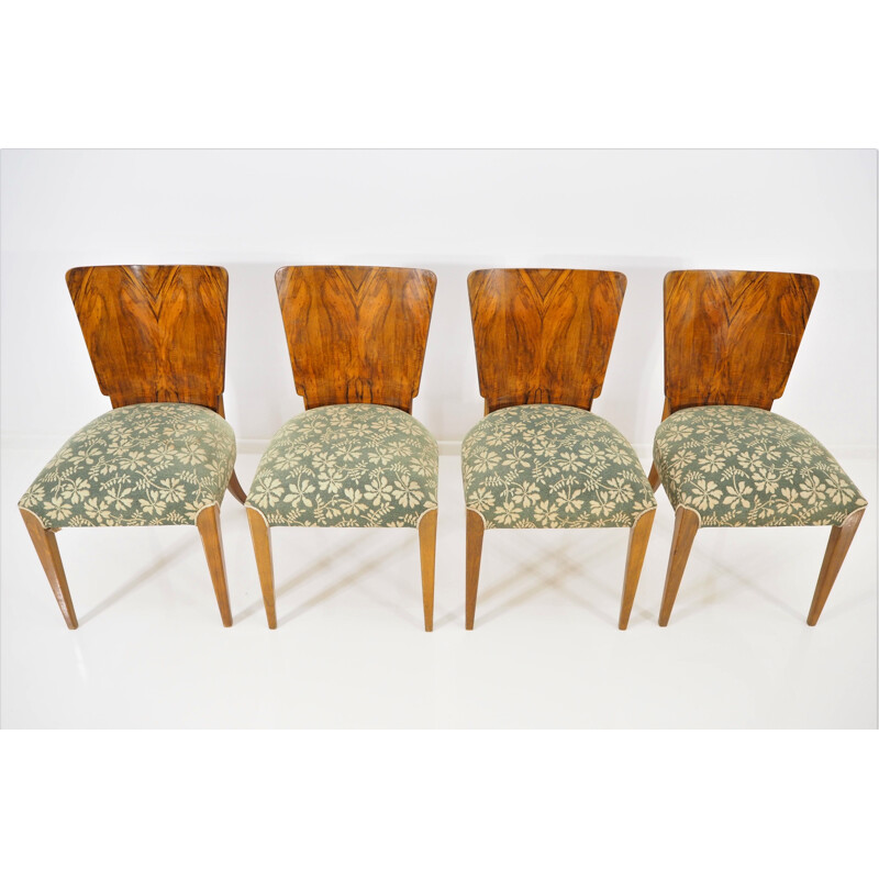 Set of 4 vintage dining chairs by Jindřich Halabala, 1930