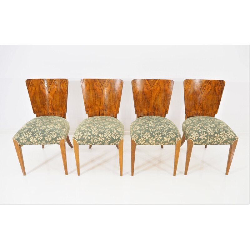 Set of 4 vintage dining chairs by Jindřich Halabala, 1930