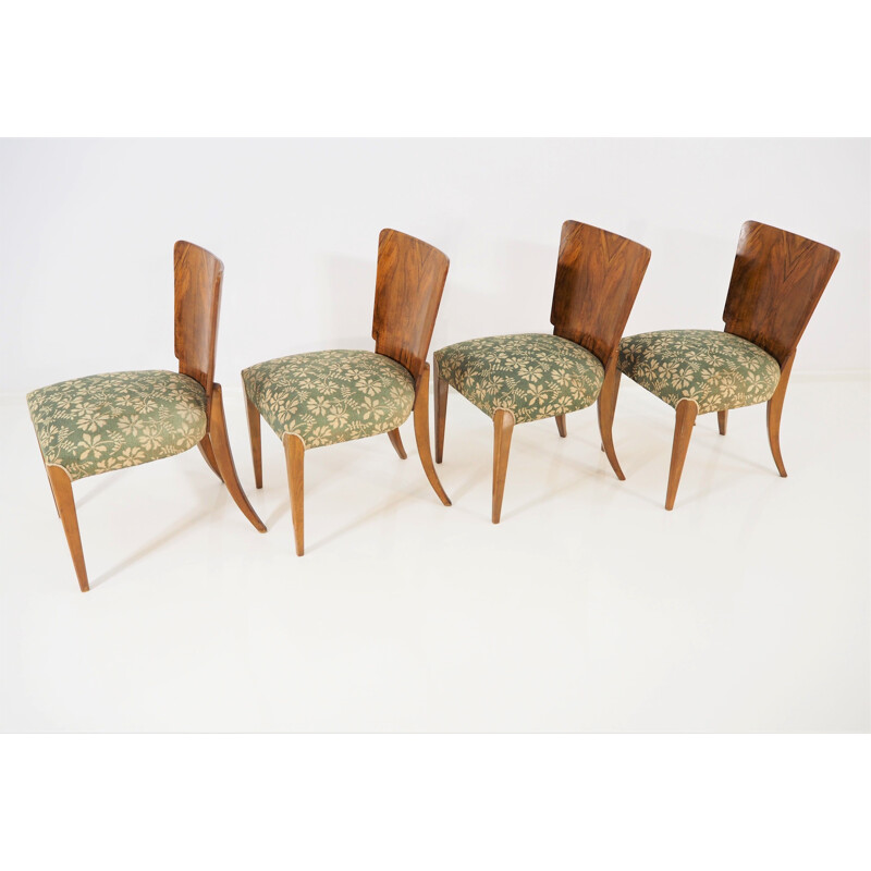 Set of 4 vintage dining chairs by Jindřich Halabala, 1930