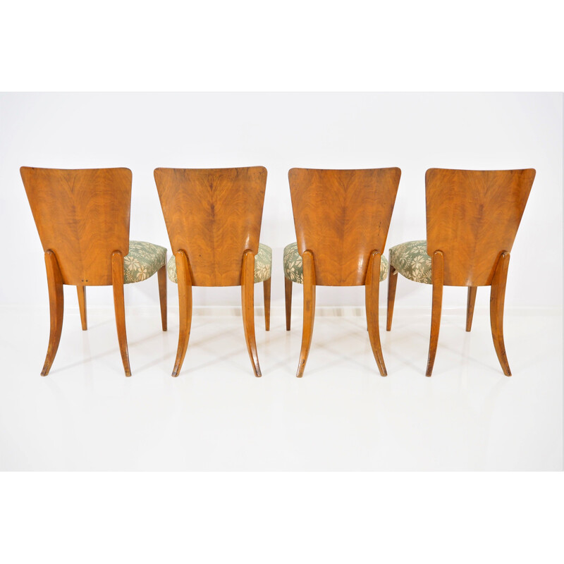 Set of 4 vintage dining chairs by Jindřich Halabala, 1930