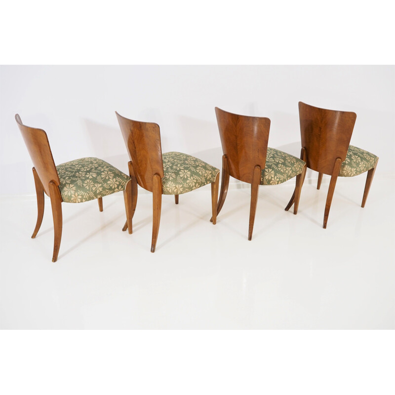 Set of 4 vintage dining chairs by Jindřich Halabala, 1930