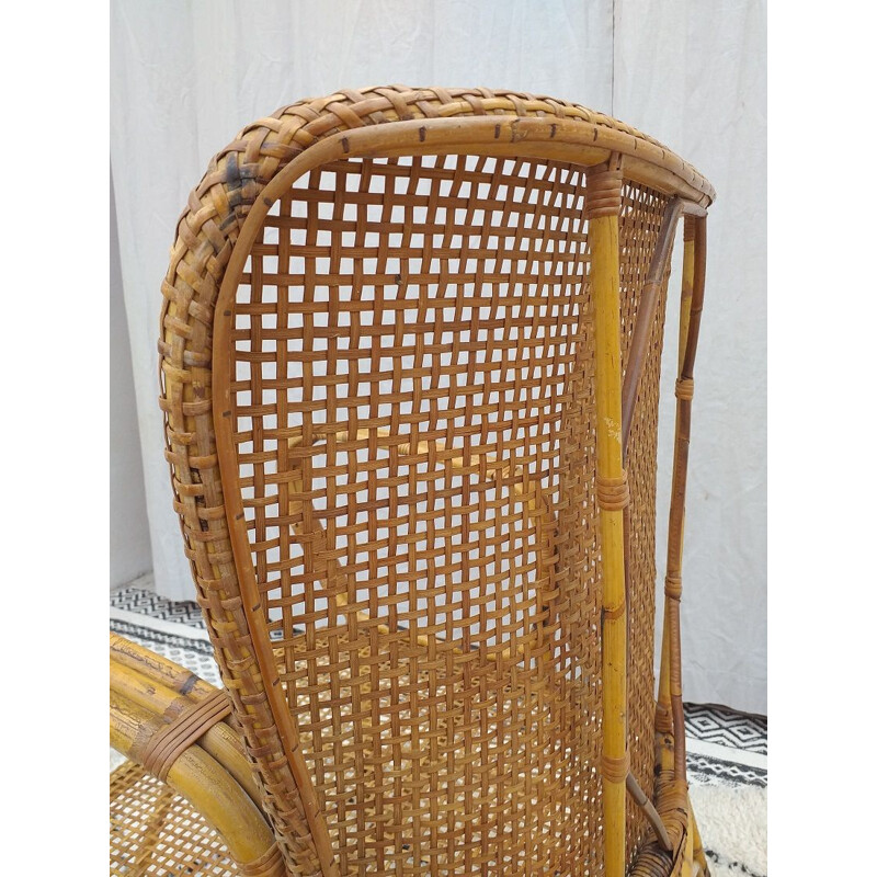 Vintage rattan chair, 1970