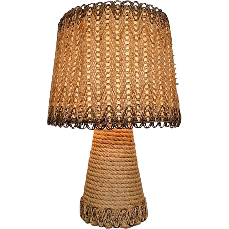 Lampe vintage en corde, 1960