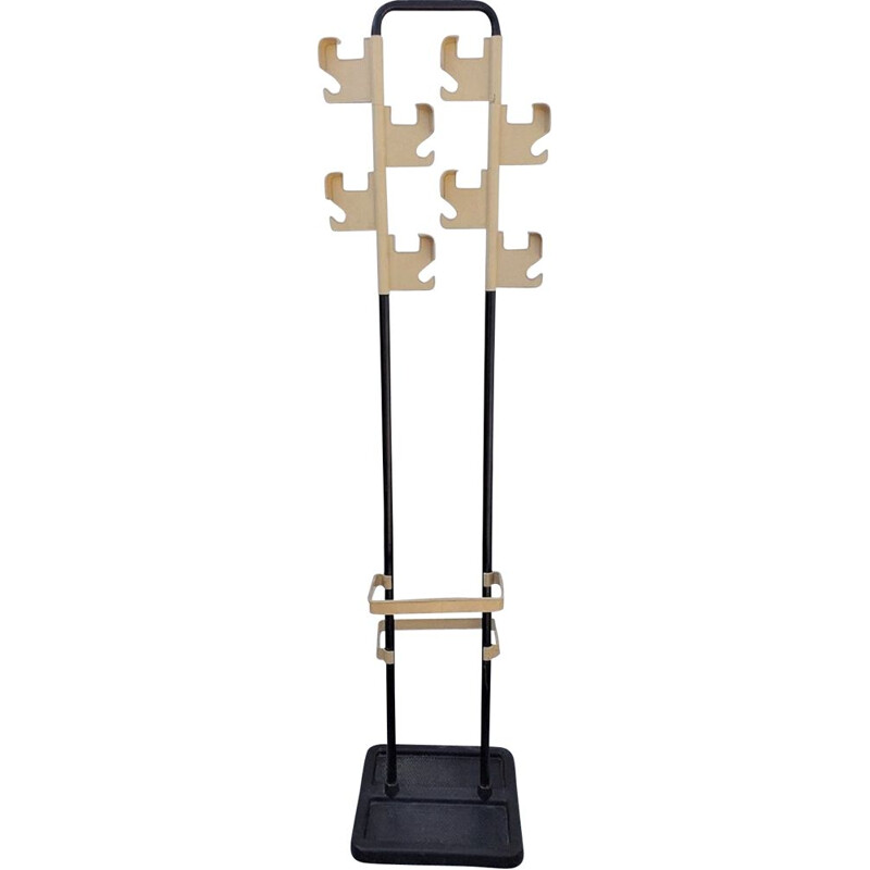 Vintage coat rack by Jean-Pierre Vitrac for Manada, circa 1978