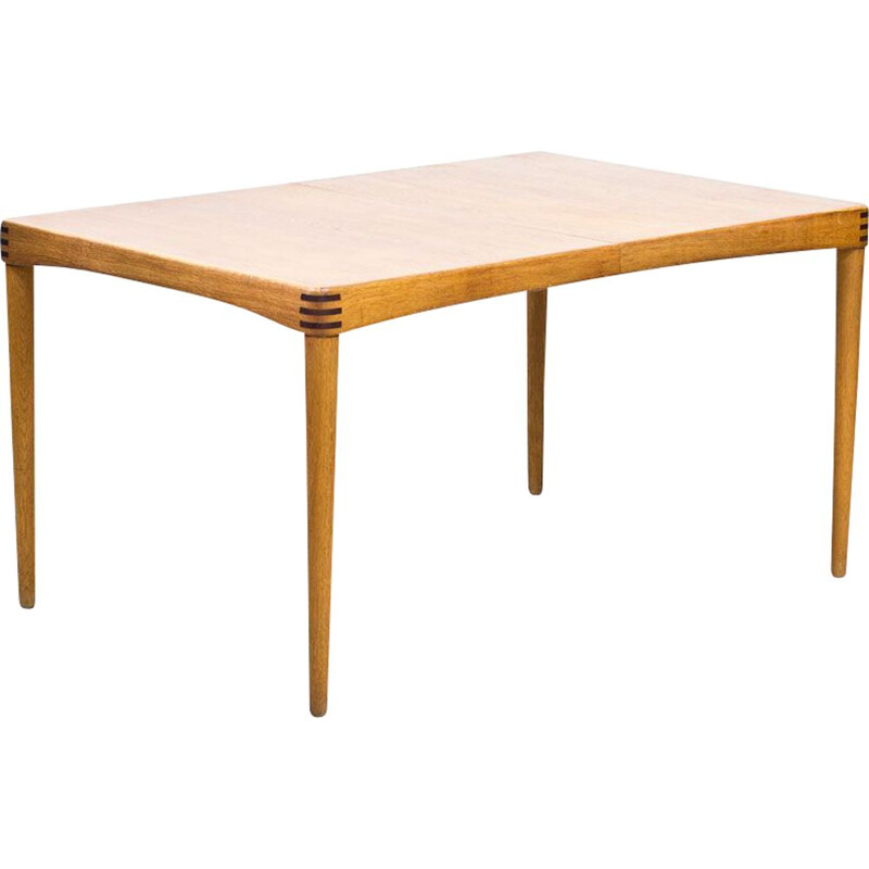 Vintage Dining Table Extendable in Oak by H.W. Klein for Bramin, Denmark, 1960s