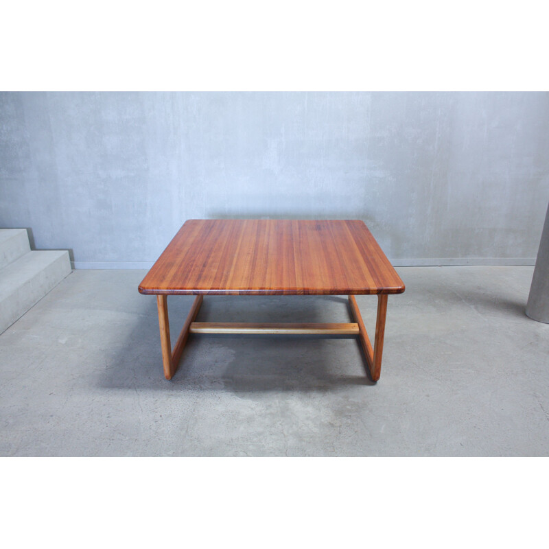 Vintage British Square Coffee Table in Oak, 1960s