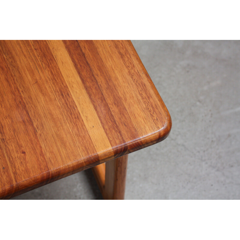 Vintage British Square Coffee Table in Oak, 1960s