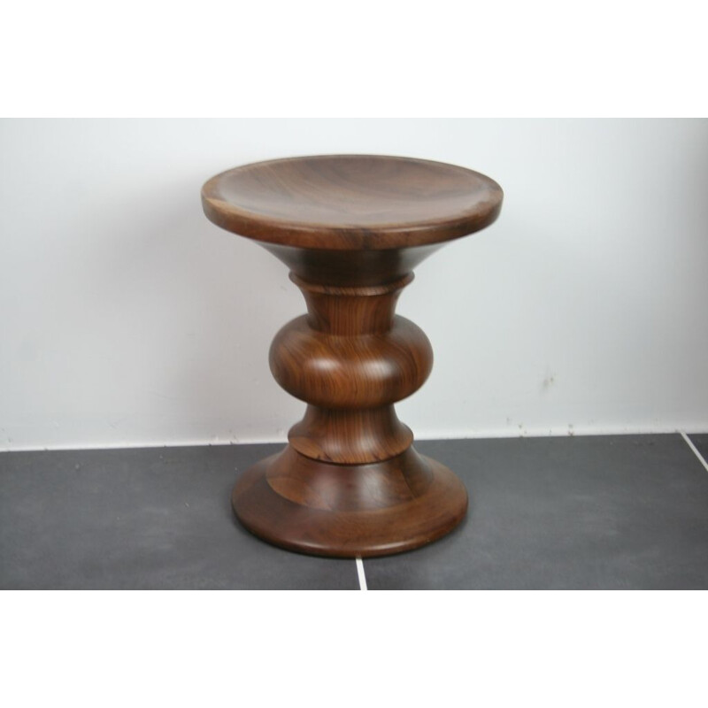 Vintage Stool Time Life  by Charles and Ray Eames edition Herman Miller model B in vintage walnut