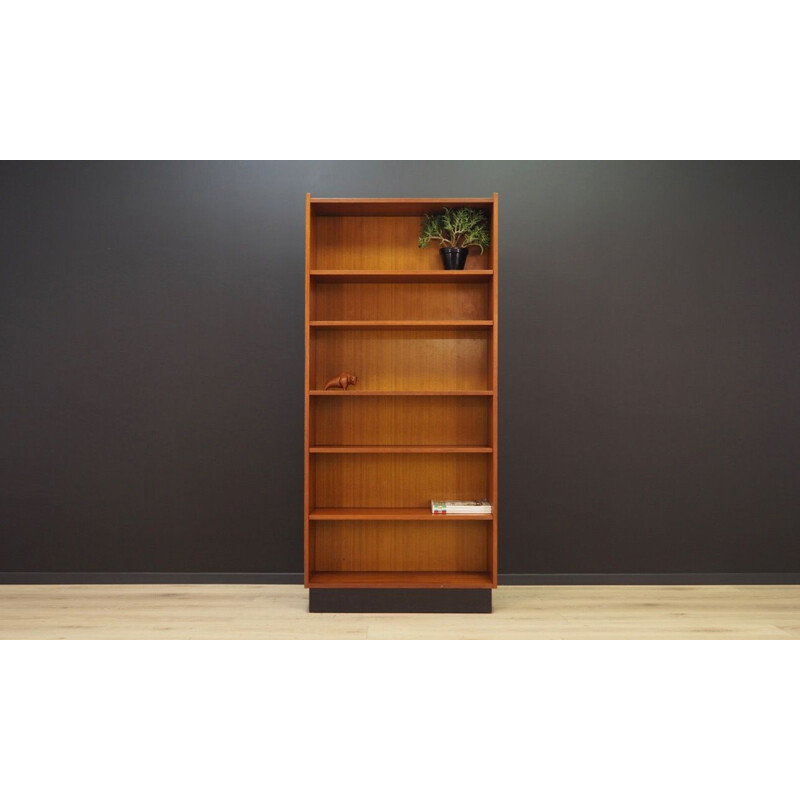 Vintage Bookcase in teak, Scandinavian design, 1960 1970s