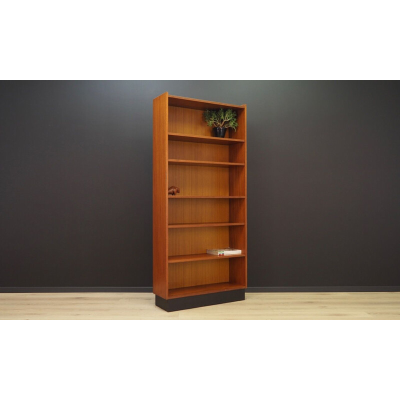 Vintage Bookcase in teak, Scandinavian design, 1960 1970s