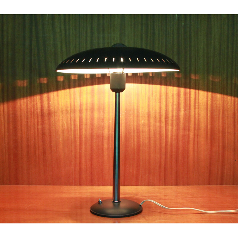 Vintage Desk Lamp Evoluon green by Louis Kalff for Philips, 1950s 1960s 