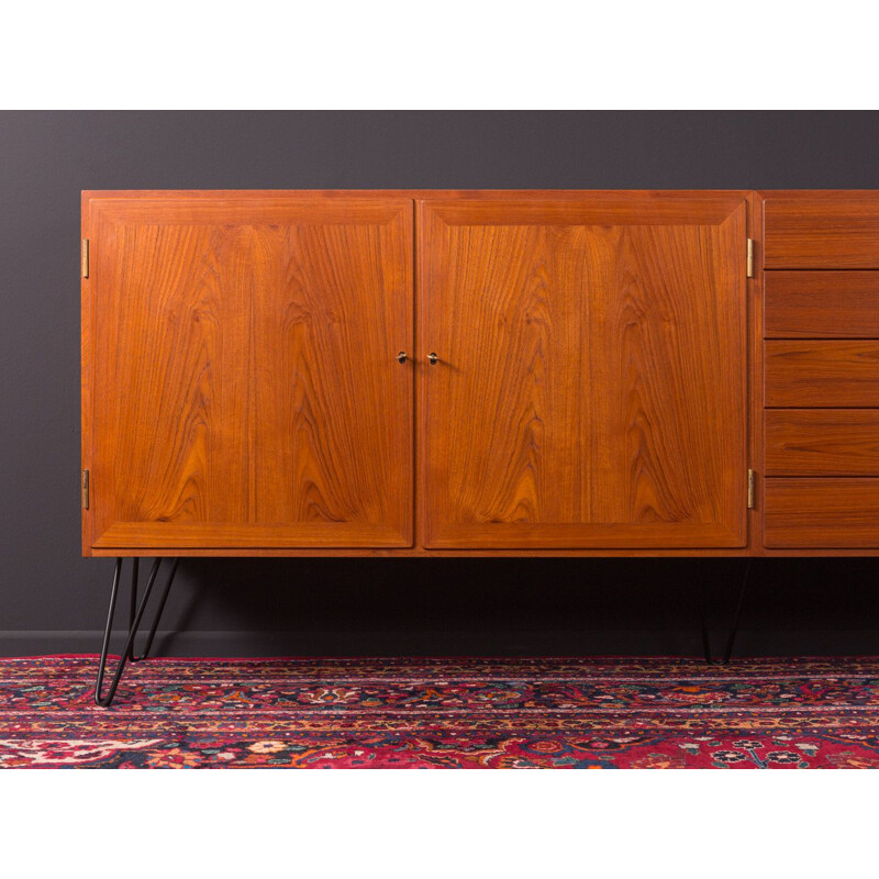 Vintage Danish sideboard in teak by Kai winding for Poul Jepesen, 1960s