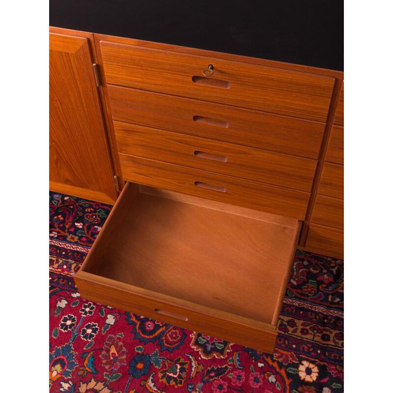 Vintage Danish sideboard in teak by Kai winding for Poul Jepesen, 1960s