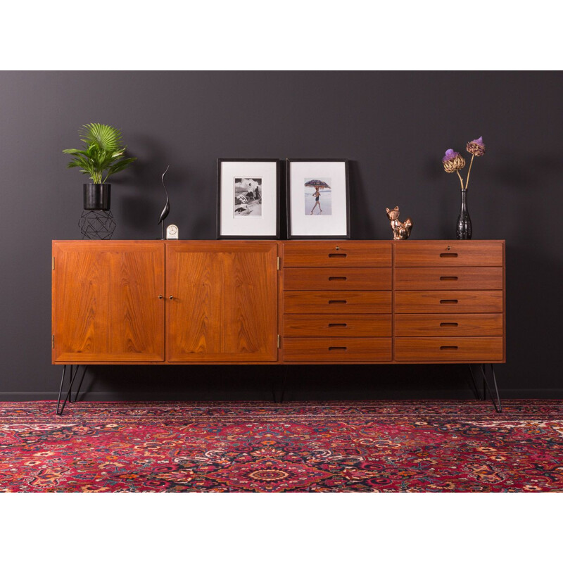 Vintage Danish sideboard in teak by Kai winding for Poul Jepesen, 1960s