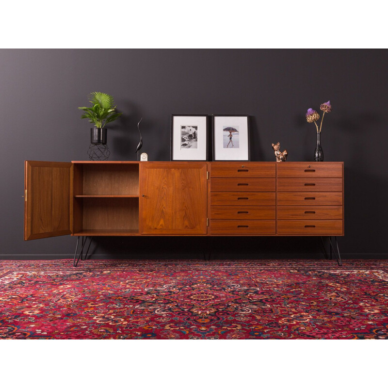 Vintage Danish sideboard in teak by Kai winding for Poul Jepesen, 1960s