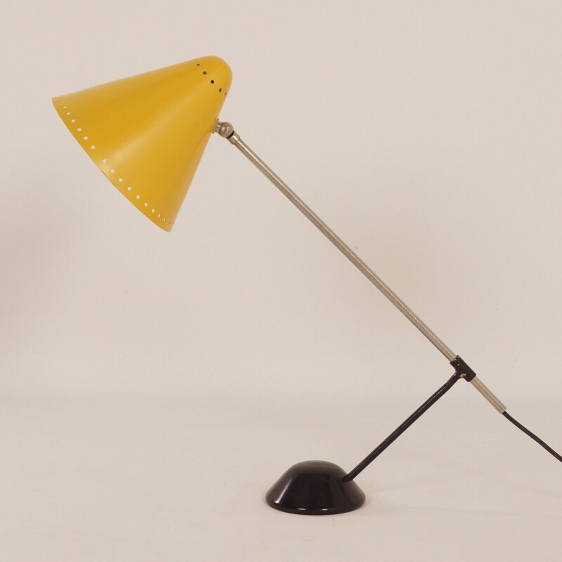 Vintage yellow "M1" desk lamp by Floris Fiedeldij for Artimeta,1956s