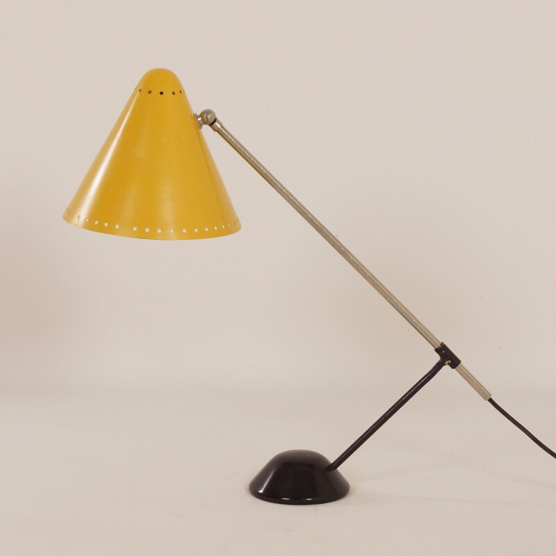 Lampe de bureau jaune Vintage "M1" par Floris Fiedeldij pour Artimeta,1956