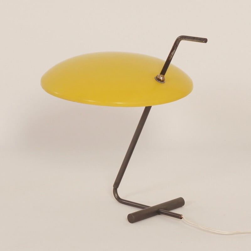 Vintage yellow desk lamp by Hoogervorst for Anvia, 1950s