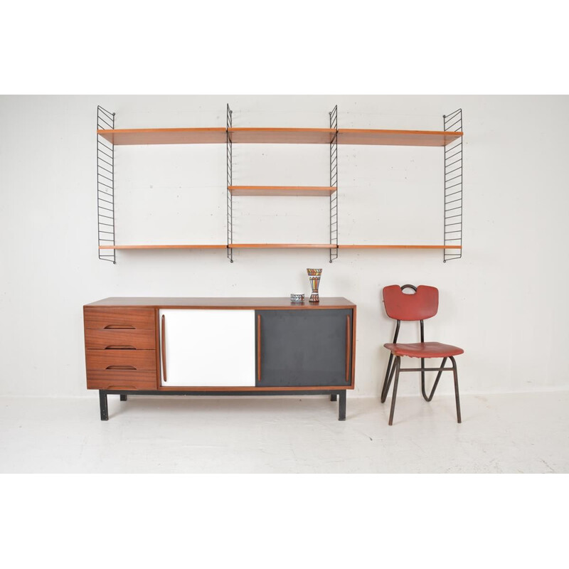 Vintage mahogany sideboard "Cansado," Charlotte Perriand 1956