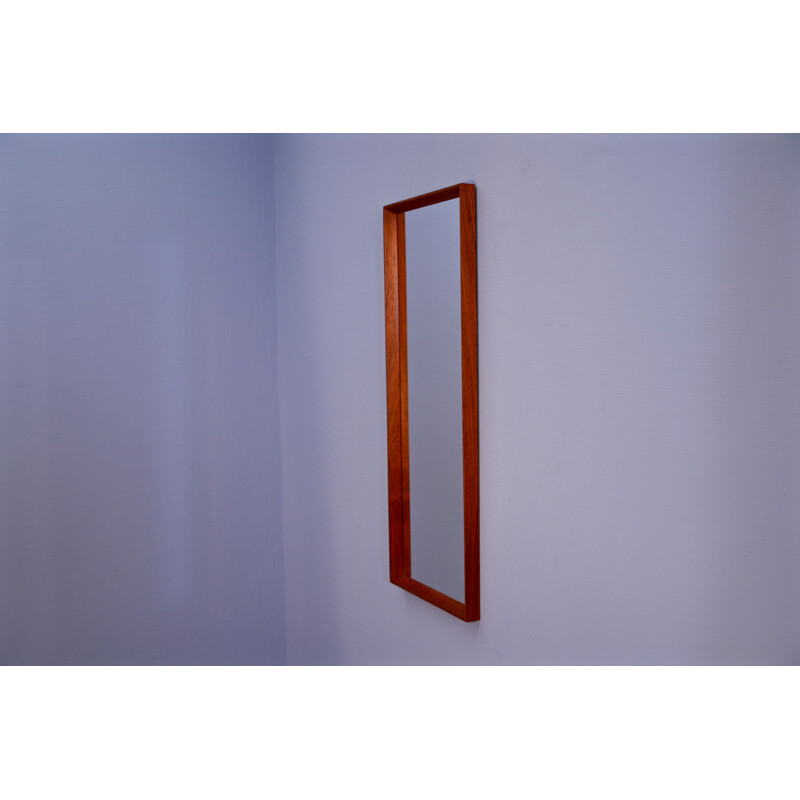 Vintage danish mirror in teak 1970s