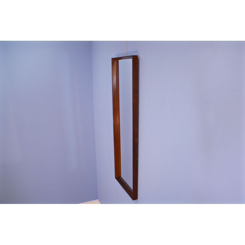 Vintage danish mirror in rosewood 1970s