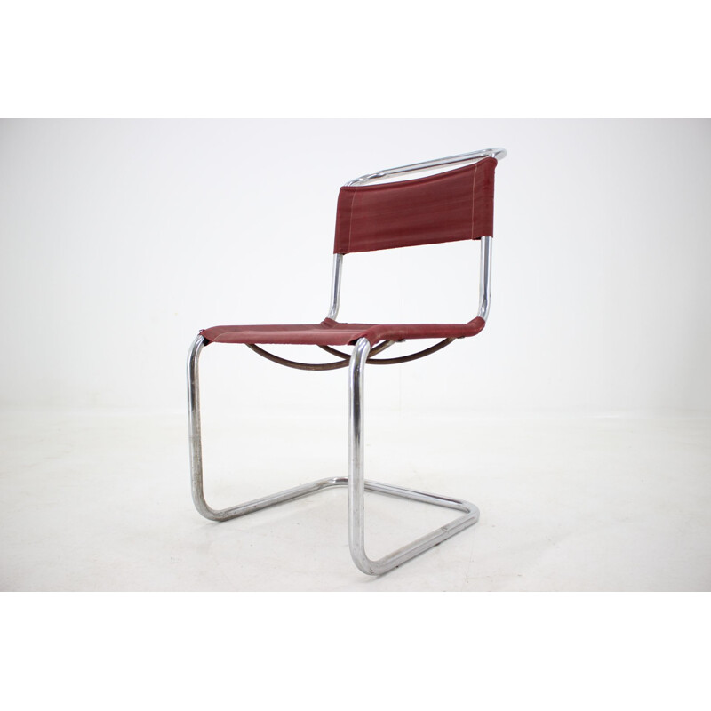 Vintage Bauhaus chair by Mart Sam in chrome 1930s