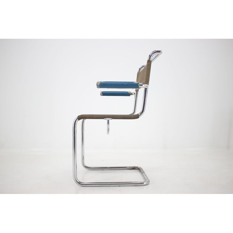 Vintage Bauhaus chair in chrome by Mart Sam, 1930