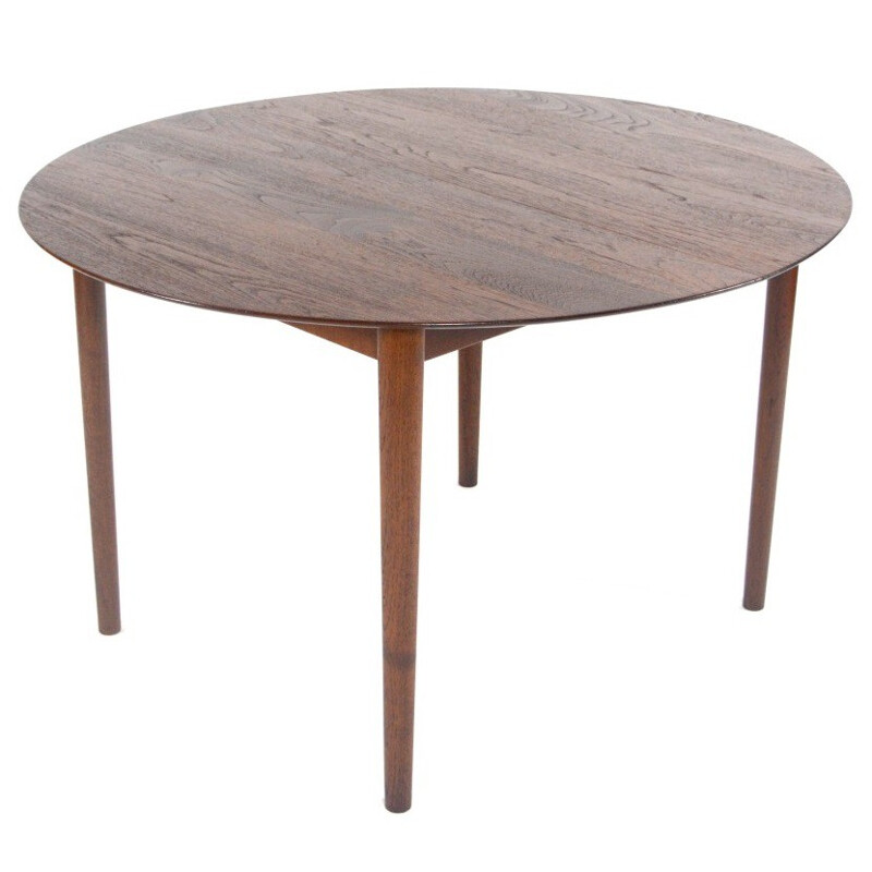 Vintage Danish extendable table in teak, Peter HVIDT - 1950s