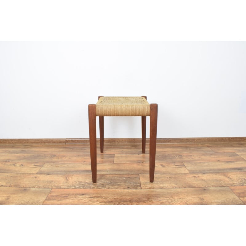 Vintage Danish Teak footstool by Niels Otto Møller for J.L. Møllers